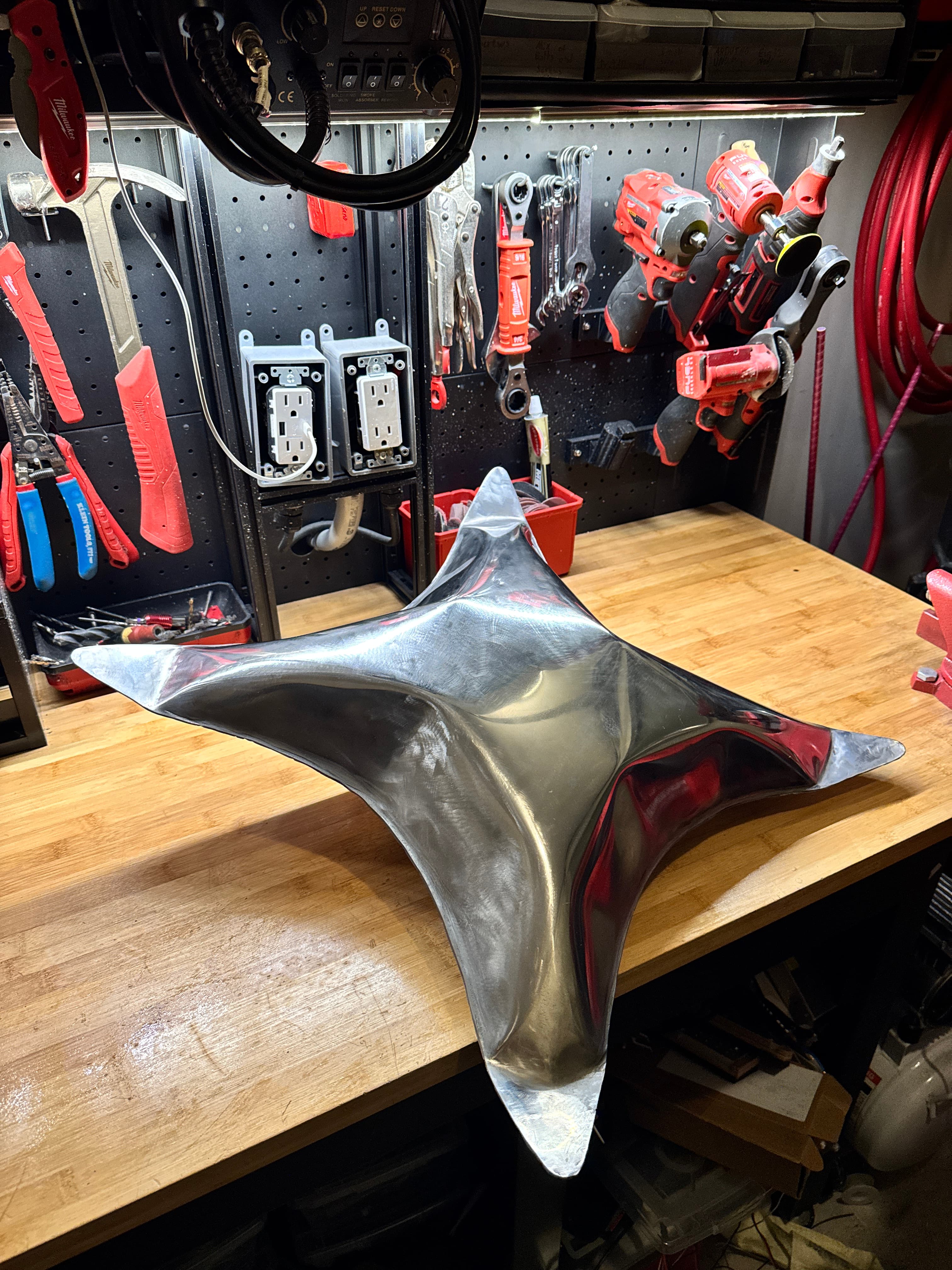 Fabricated hydroformed metal panel prototype
