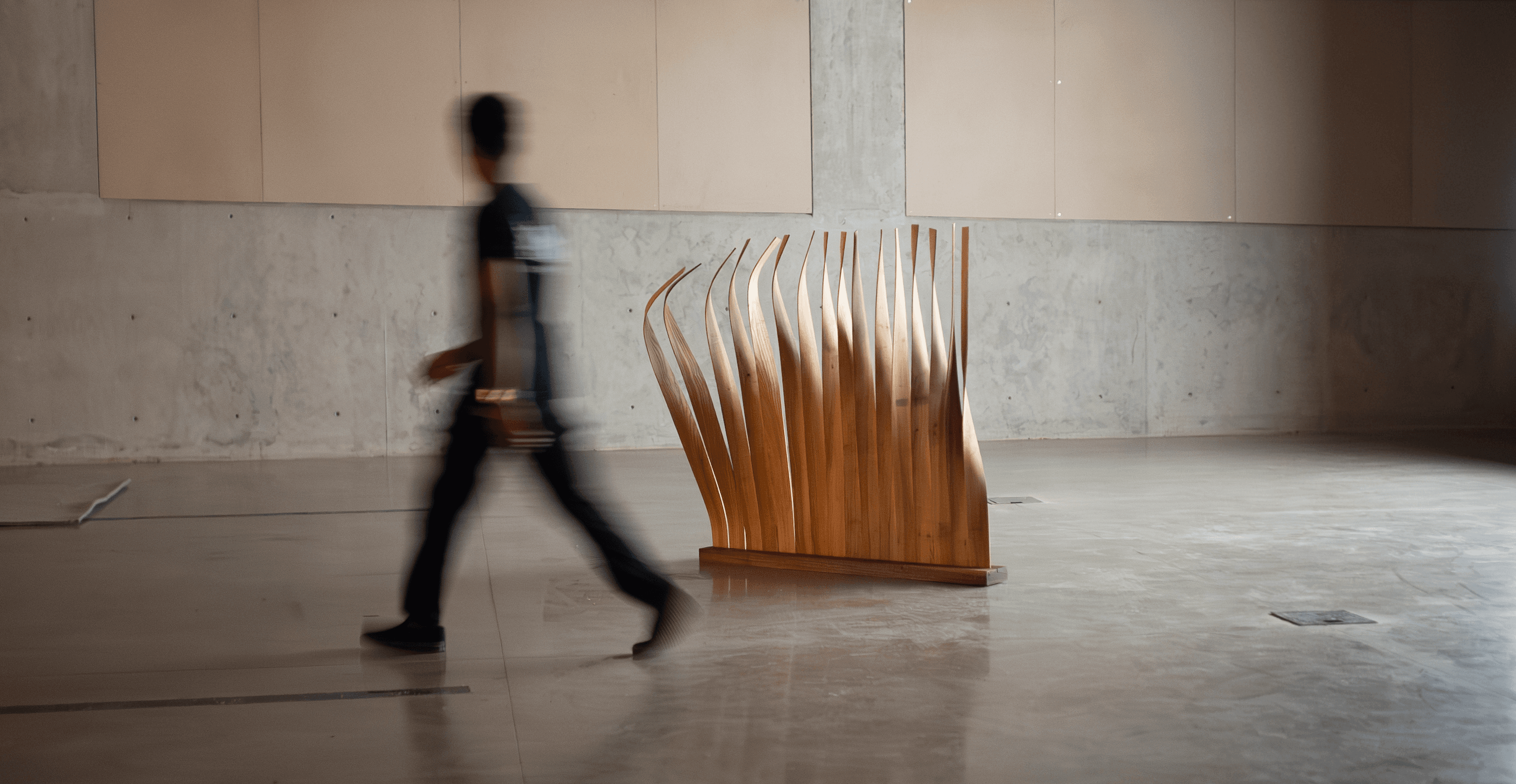 Architectural assembly produced through robotic steam bending research