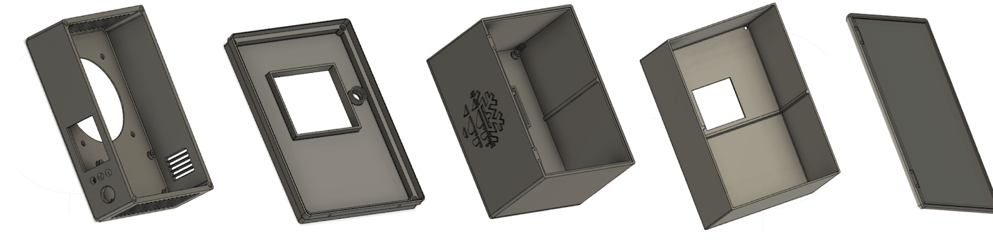 Desktop mini fridge enclosure CAD development